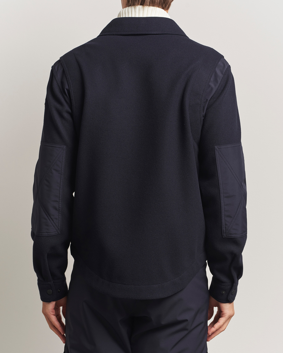 Hombres | Abrigos y chaquetas | Moncler Grenoble | Brushed Cotton Overshirt Navy