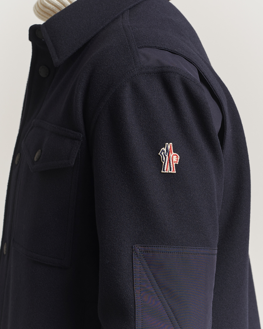 Hombres | Abrigos y chaquetas | Moncler Grenoble | Brushed Cotton Overshirt Navy
