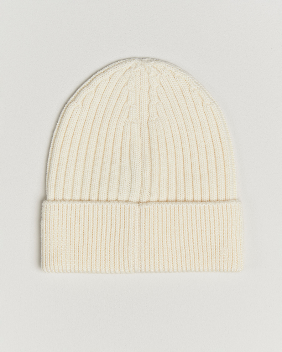 Hombres | Moncler Grenoble Rib Wool Beanie Off White | Moncler Grenoble | Rib Wool Beanie Off White