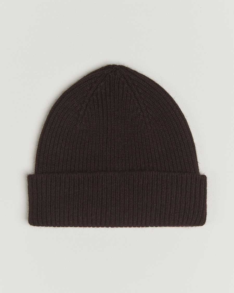 Hombres | Le Bonnet Lambswool/Caregora Beanie Espresso | Le Bonnet | Lambswool/Caregora Beanie Espresso
