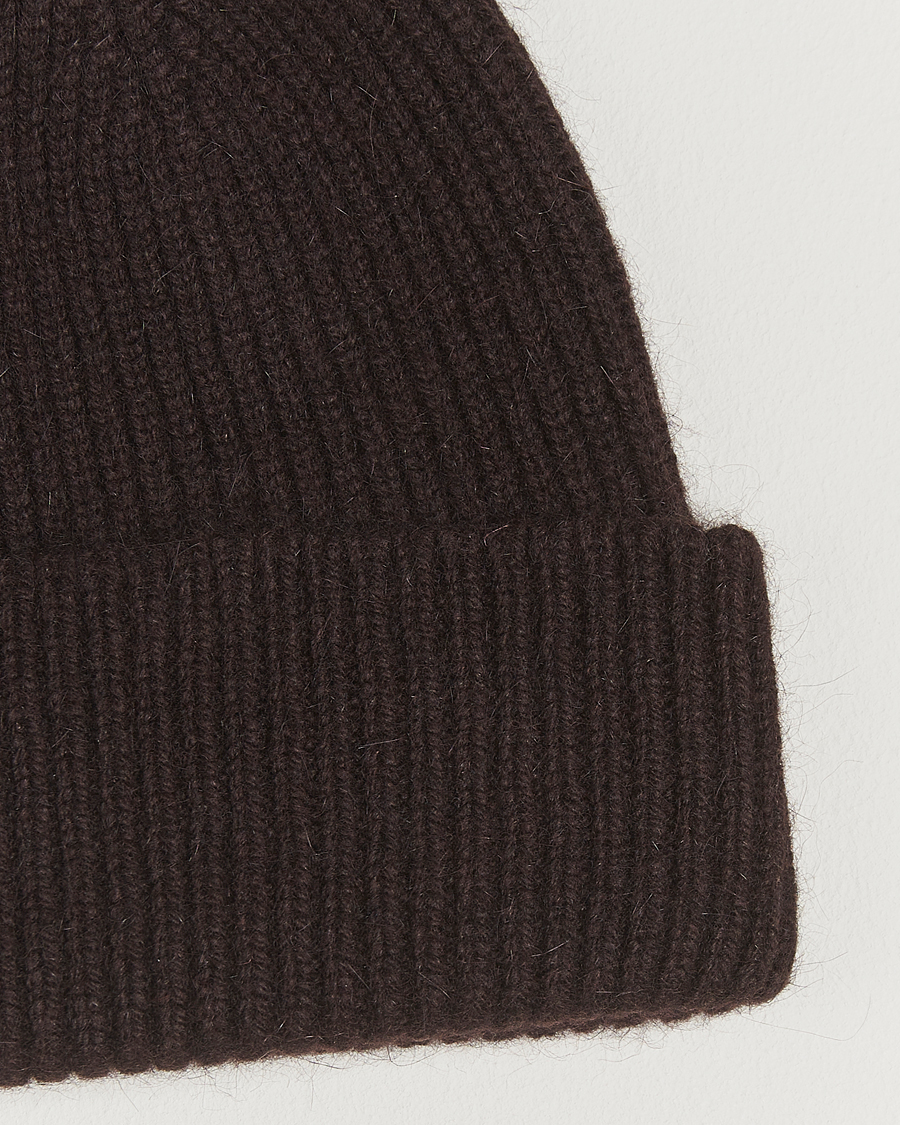Hombres | Le Bonnet Lambswool/Caregora Beanie Espresso | Le Bonnet | Lambswool/Caregora Beanie Espresso