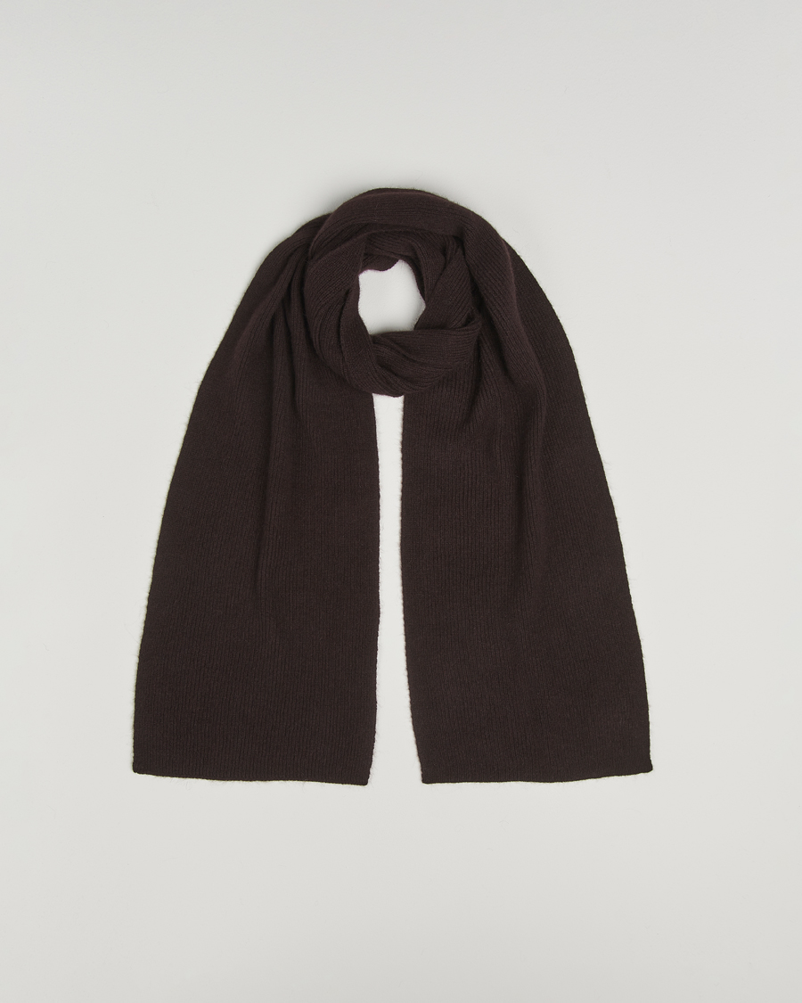 Hombres | Le Bonnet Lambswool/Caregora Scarf Espresso | Le Bonnet | Lambswool/Caregora Scarf Espresso