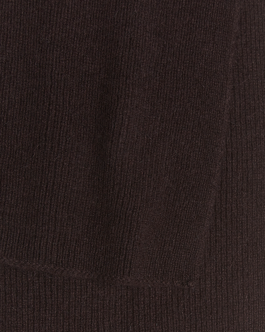 Hombres | Le Bonnet Lambswool/Caregora Scarf Espresso | Le Bonnet | Lambswool/Caregora Scarf Espresso