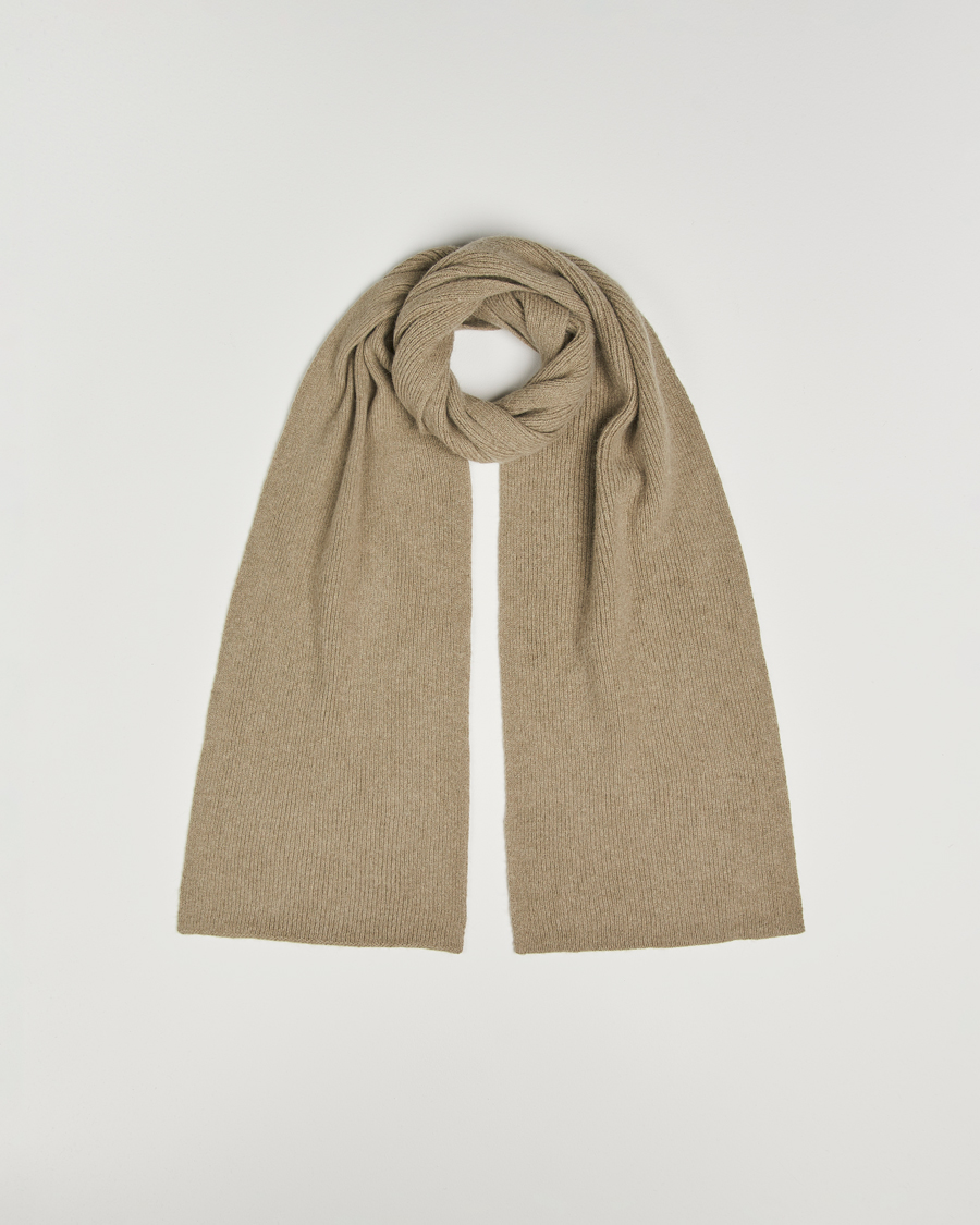 Hombres | Bufandas | Le Bonnet | Lambswool/Caregora Scarf Clay