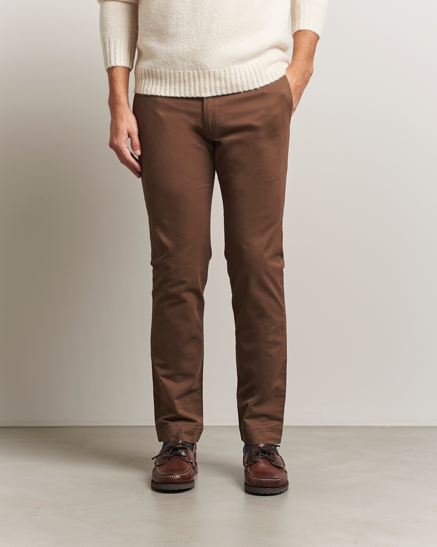Hombres | Pantalones | Polo Ralph Lauren | Hudson Slim Fit Stretch Chinos Chestnut