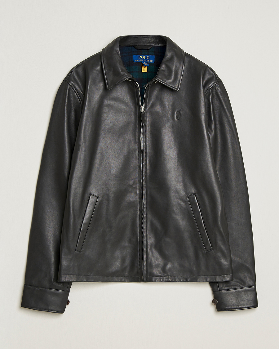 Hombres | Abrigos y chaquetas | Polo Ralph Lauren | Maxwell Windbreaker Leather Jacket Polo Black