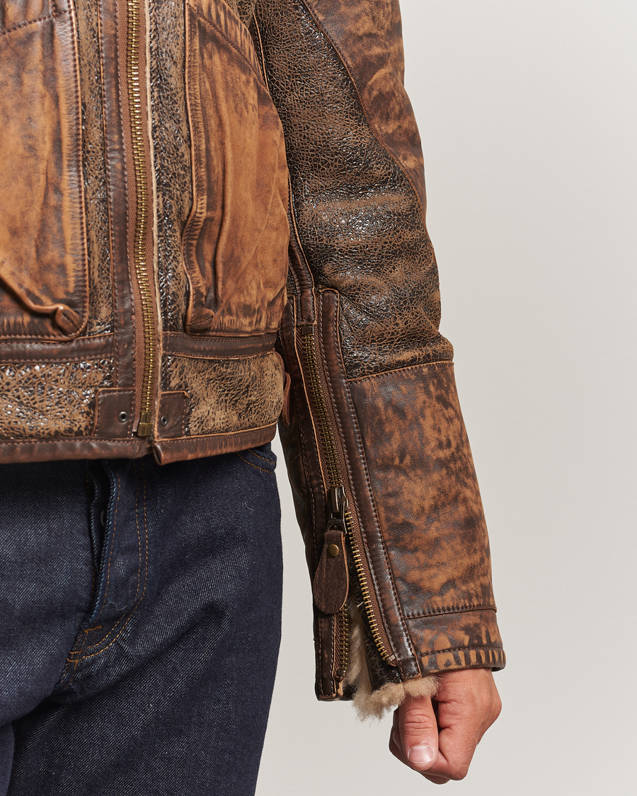Hombres | Abrigos y chaquetas | Polo Ralph Lauren | Sherling Lined Bomber Jacket Brown Earth