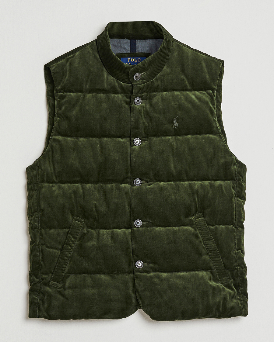 Hombres | Abrigos y chaquetas | Polo Ralph Lauren | Quilted Corduroy Vest Country Olive
