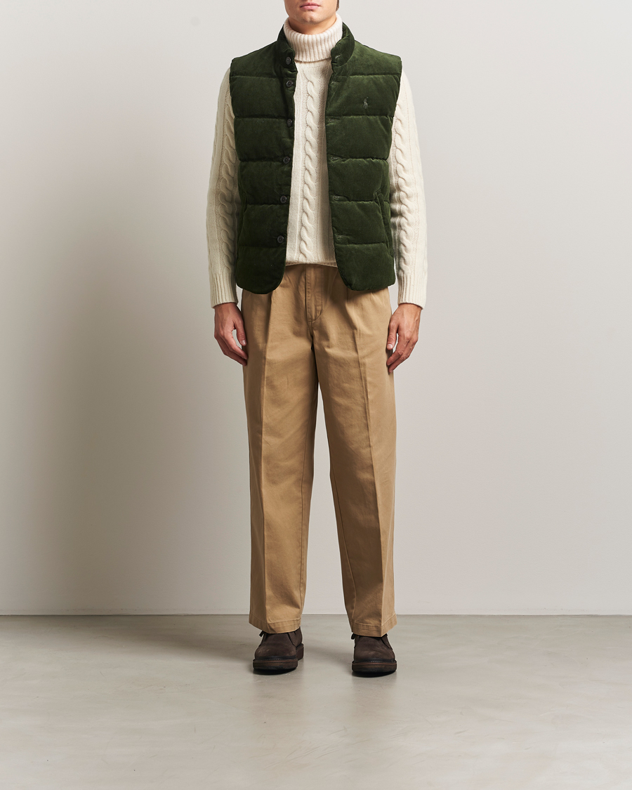 Hombres | Abrigos y chaquetas | Polo Ralph Lauren | Quilted Corduroy Vest Country Olive