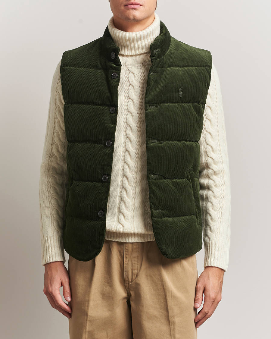 Hombres | Abrigos y chaquetas | Polo Ralph Lauren | Quilted Corduroy Vest Country Olive