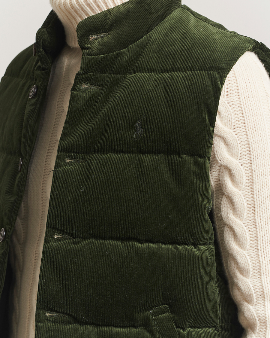 Hombres | Abrigos y chaquetas | Polo Ralph Lauren | Quilted Corduroy Vest Country Olive