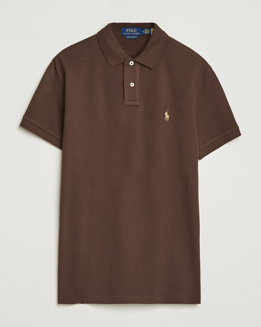 Hombres | Polos | Polo Ralph Lauren | Custom Slim Fit Polo Nutmeg Brown
