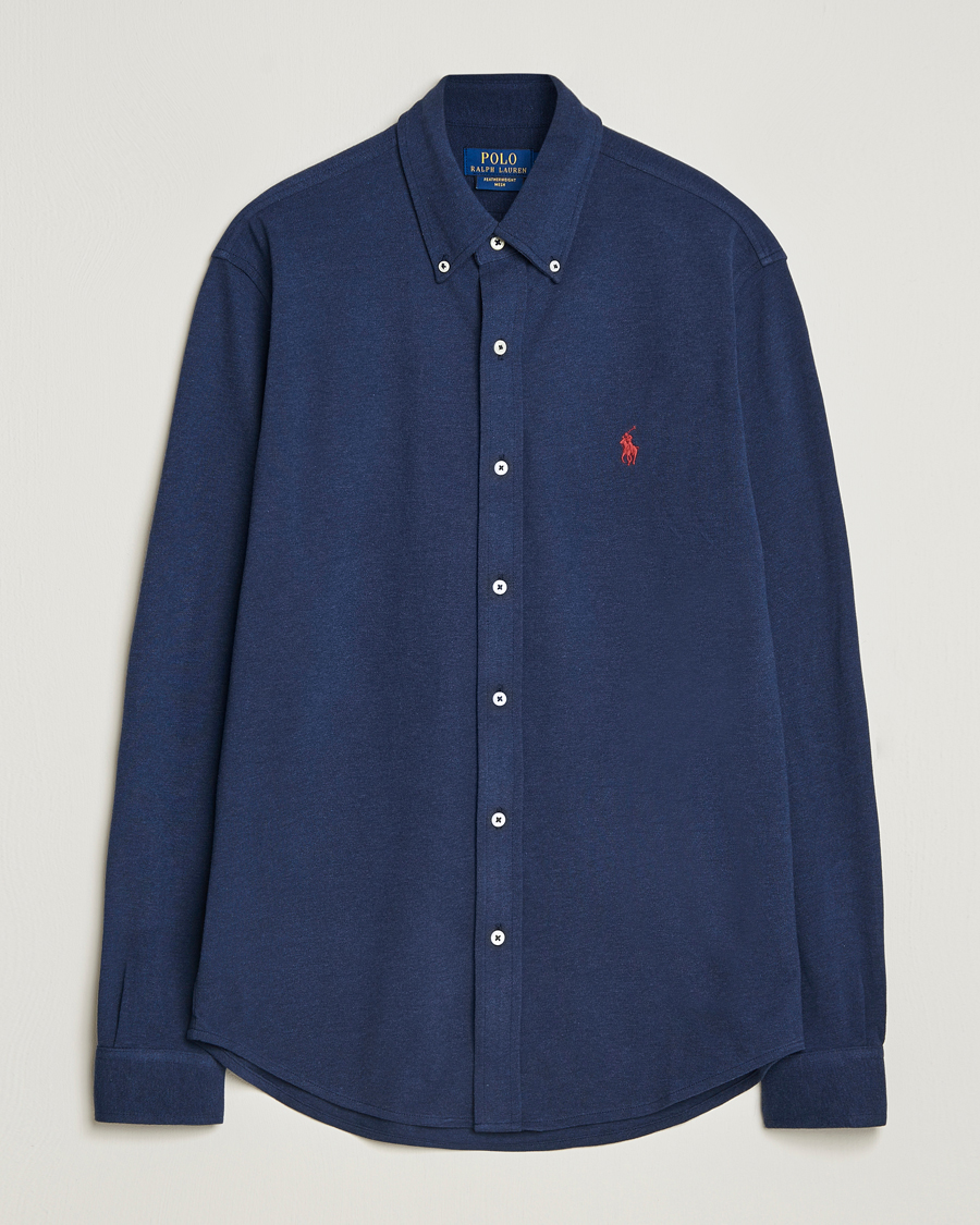 Hombres | Camisas | Polo Ralph Lauren | Featherweight Mesh Shirt Spring Navy Heather