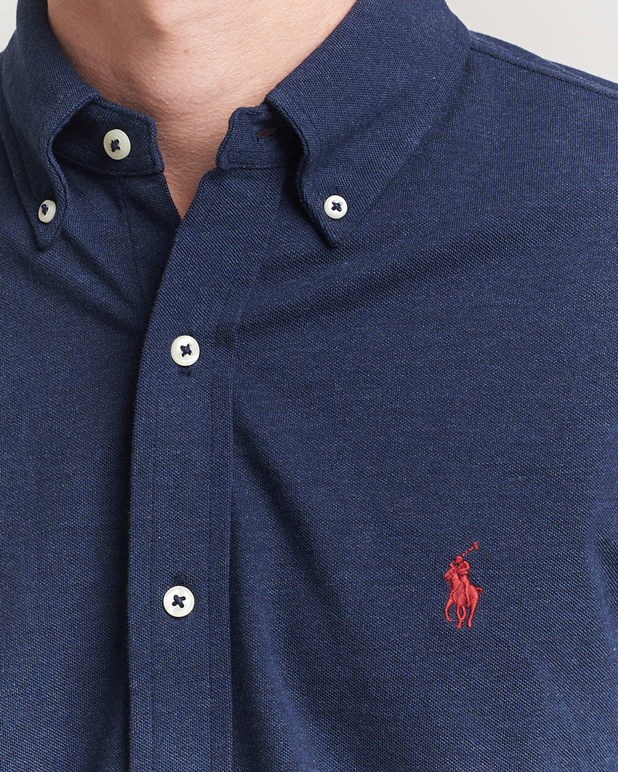 Hombres | Camisas | Polo Ralph Lauren | Featherweight Mesh Shirt Spring Navy Heather