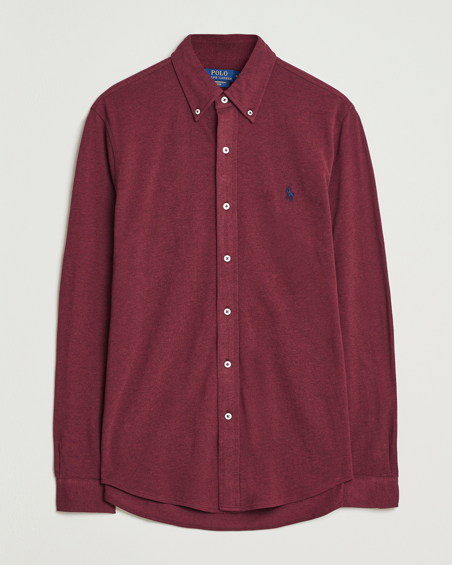 Hombres | Camisas | Polo Ralph Lauren | Featherweight Mesh Shirt Spring Wine Heather
