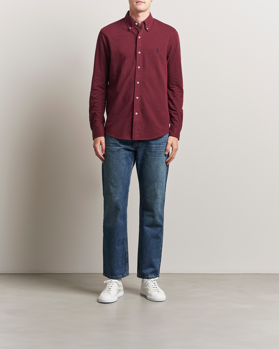 Hombres | Camisas | Polo Ralph Lauren | Featherweight Mesh Shirt Spring Wine Heather