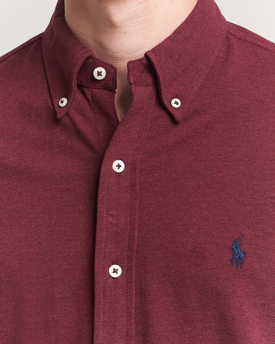Hombres | Camisas | Polo Ralph Lauren | Featherweight Mesh Shirt Spring Wine Heather