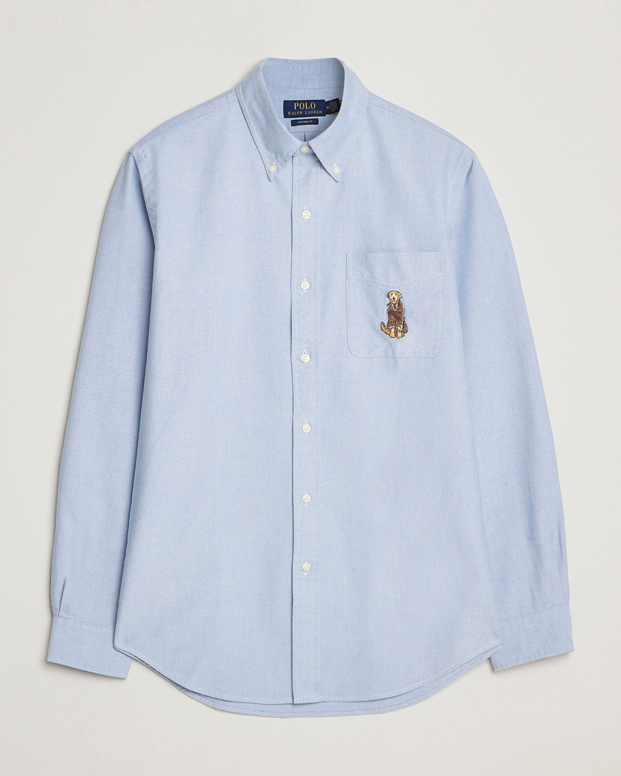 Hombres | Camisas | Polo Ralph Lauren | Custom Fit Dog Pocket Oxford Shirt Blue Retriever