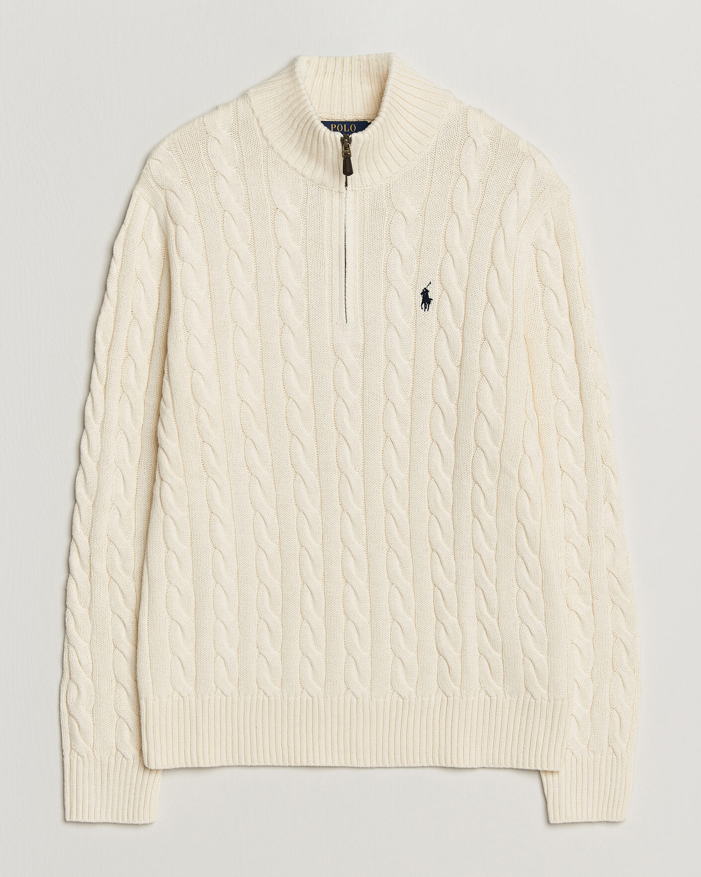Hombres | Jerséis y prendas de punto | Polo Ralph Lauren | Cotton Cable Half Zip Andover Cream