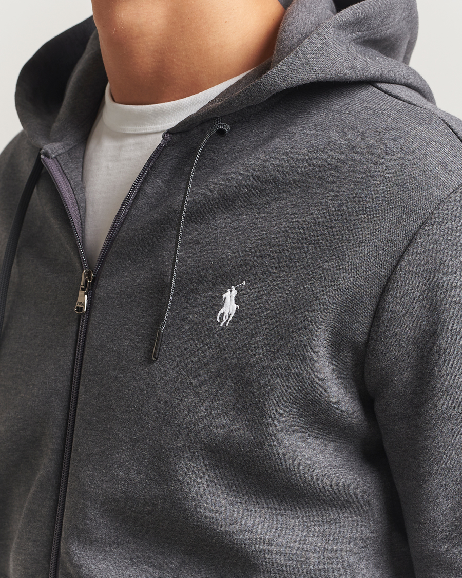 Hombres | Jerséis y prendas de punto | Polo Ralph Lauren | Double Knitted Full-Zip Hoodie Barclay Heather
