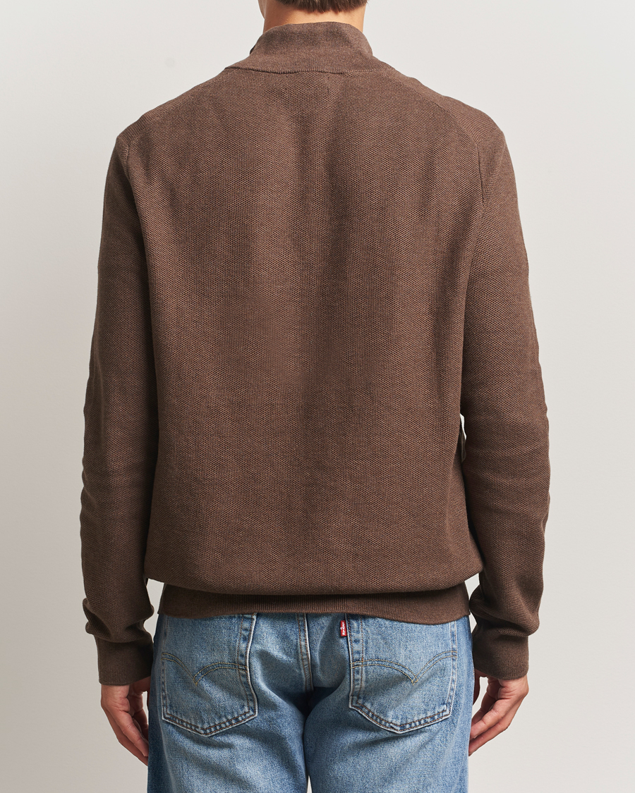 Hombres | Jerséis y prendas de punto | Polo Ralph Lauren | Textured Half Zip Nutmeg Brown