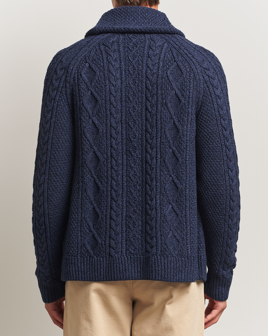 Hombres | Jerséis y prendas de punto | Polo Ralph Lauren | Cotton Shawl Cardigan Navy Heather