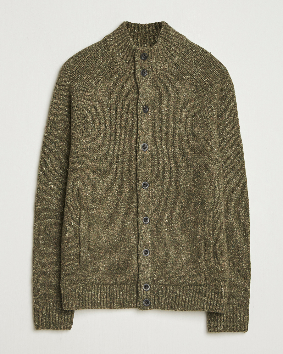 Hombres | Jerséis y prendas de punto | Polo Ralph Lauren | Wool Blend Button Cardigan Olive Marl