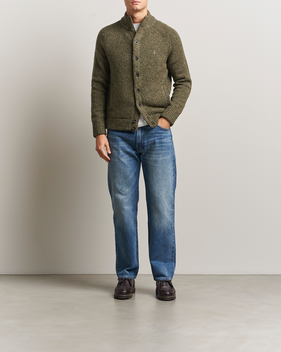 Hombres | Jerséis y prendas de punto | Polo Ralph Lauren | Wool Blend Button Cardigan Olive Marl