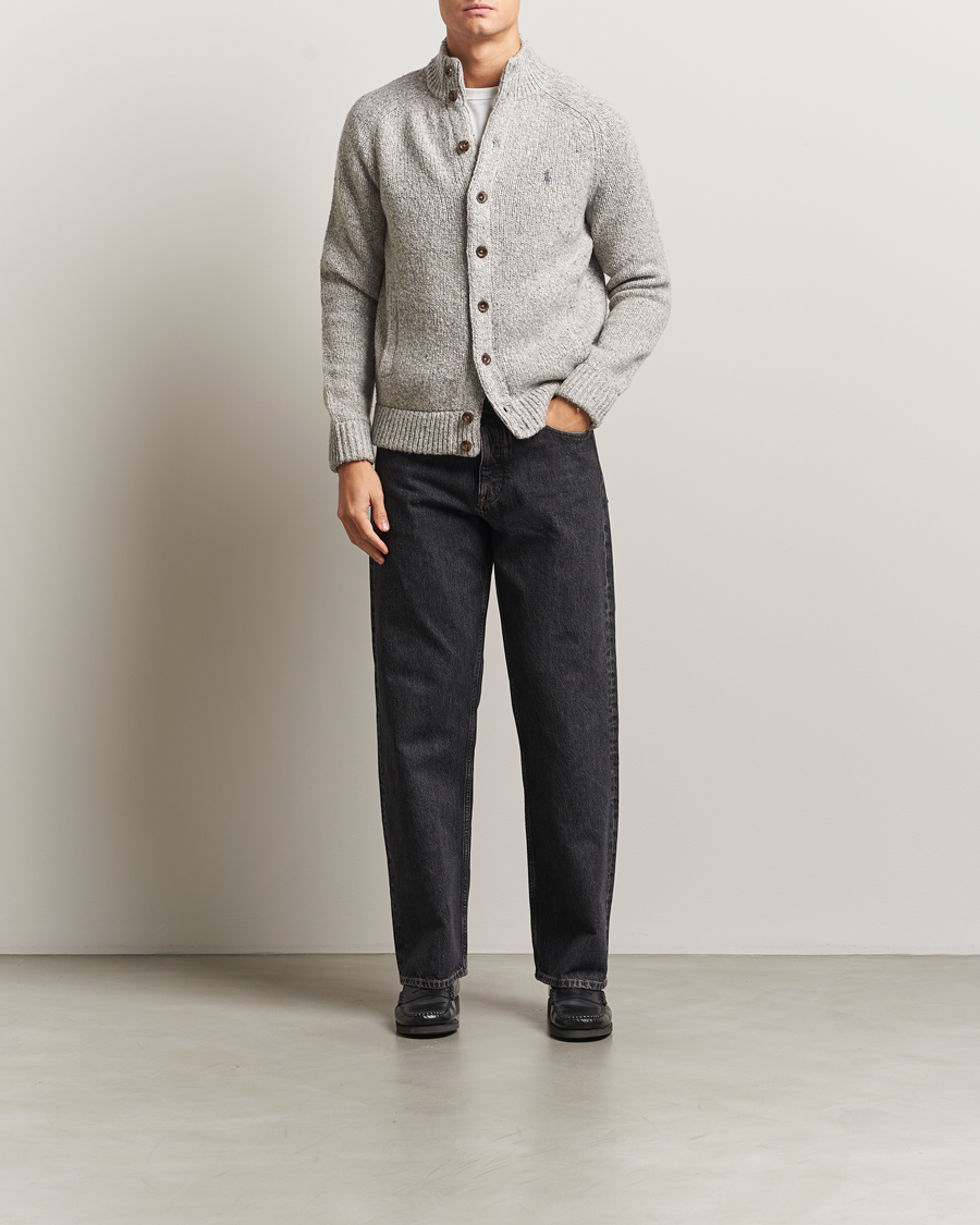 Hombres | Jerséis y prendas de punto | Polo Ralph Lauren | Wool Blend Button Cardigan Grey Marl