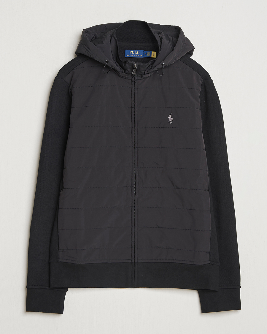 Hombres | Jerséis y prendas de punto | Polo Ralph Lauren | Hybrid Jacquard Full Zip Hoodie Polo Black