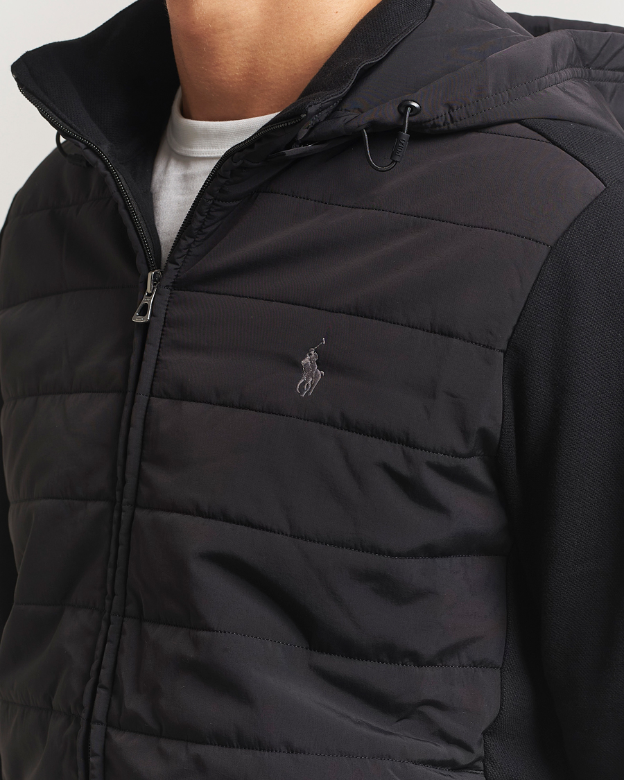 Hombres | Jerséis y prendas de punto | Polo Ralph Lauren | Hybrid Jacquard Full Zip Hoodie Polo Black