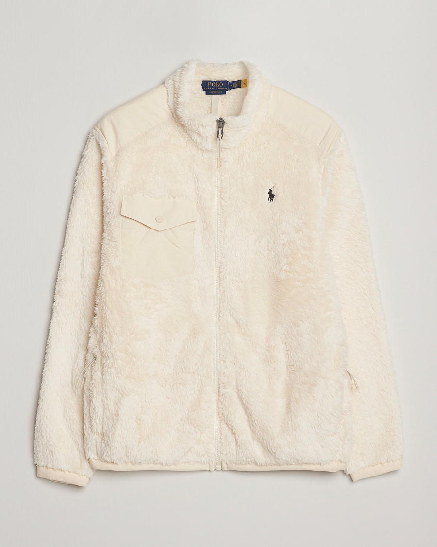Hombres | Jerséis y prendas de punto | Polo Ralph Lauren | Curly Hi-Pile Full Zip Andover Cream