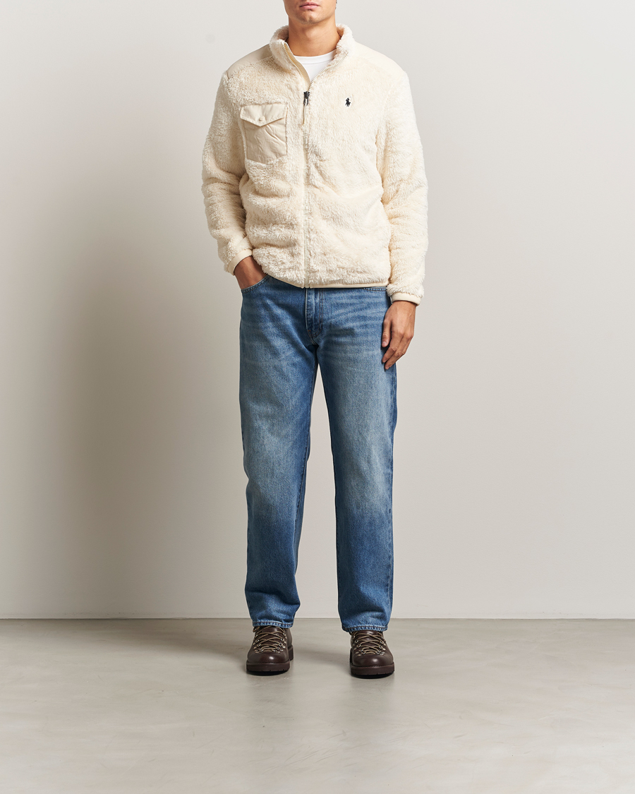 Hombres | Jerséis y prendas de punto | Polo Ralph Lauren | Curly Hi-Pile Full Zip Andover Cream