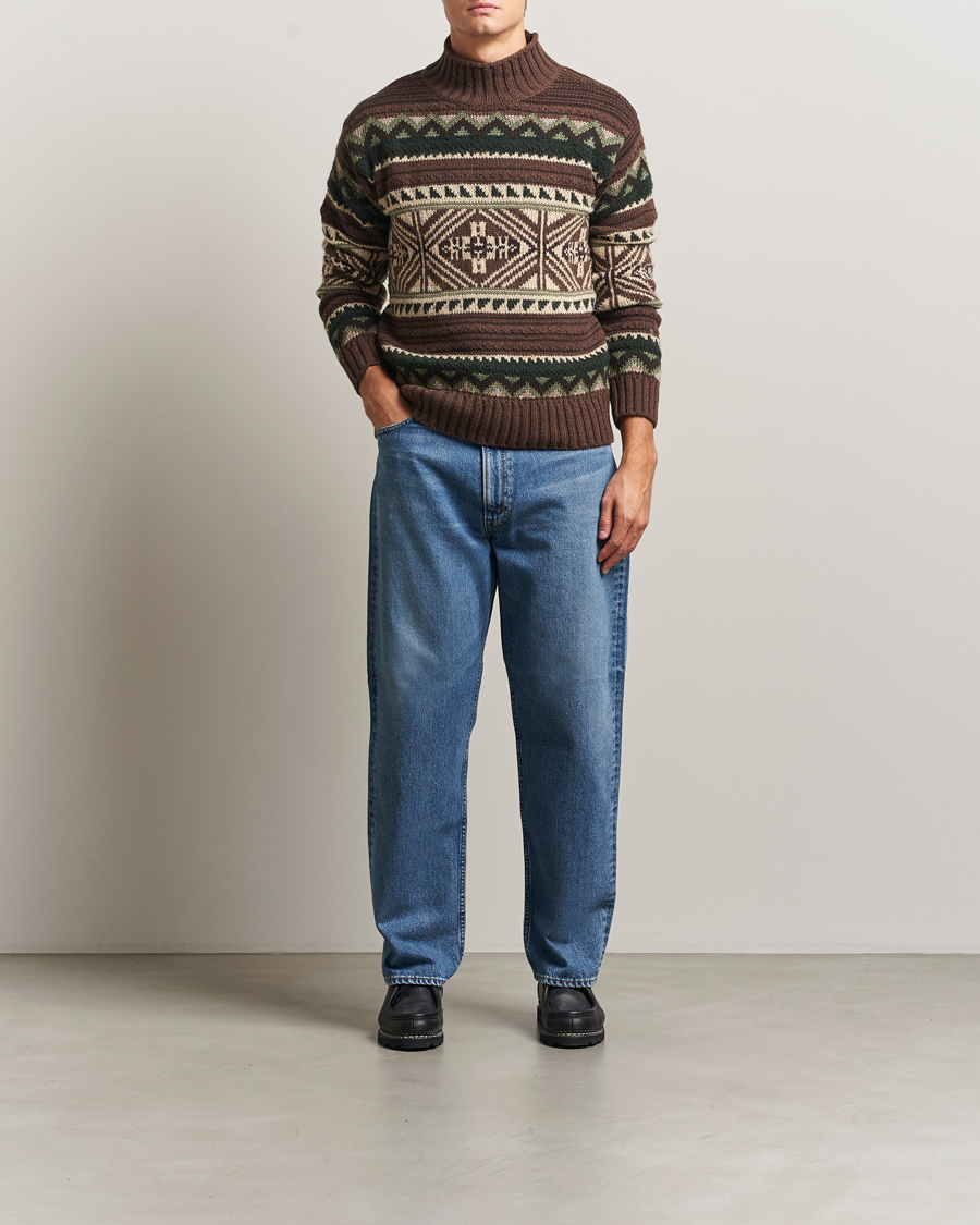 Hombres | Jerséis y prendas de punto | Polo Ralph Lauren | Wool Cotton Blend Sweater Brown Combo
