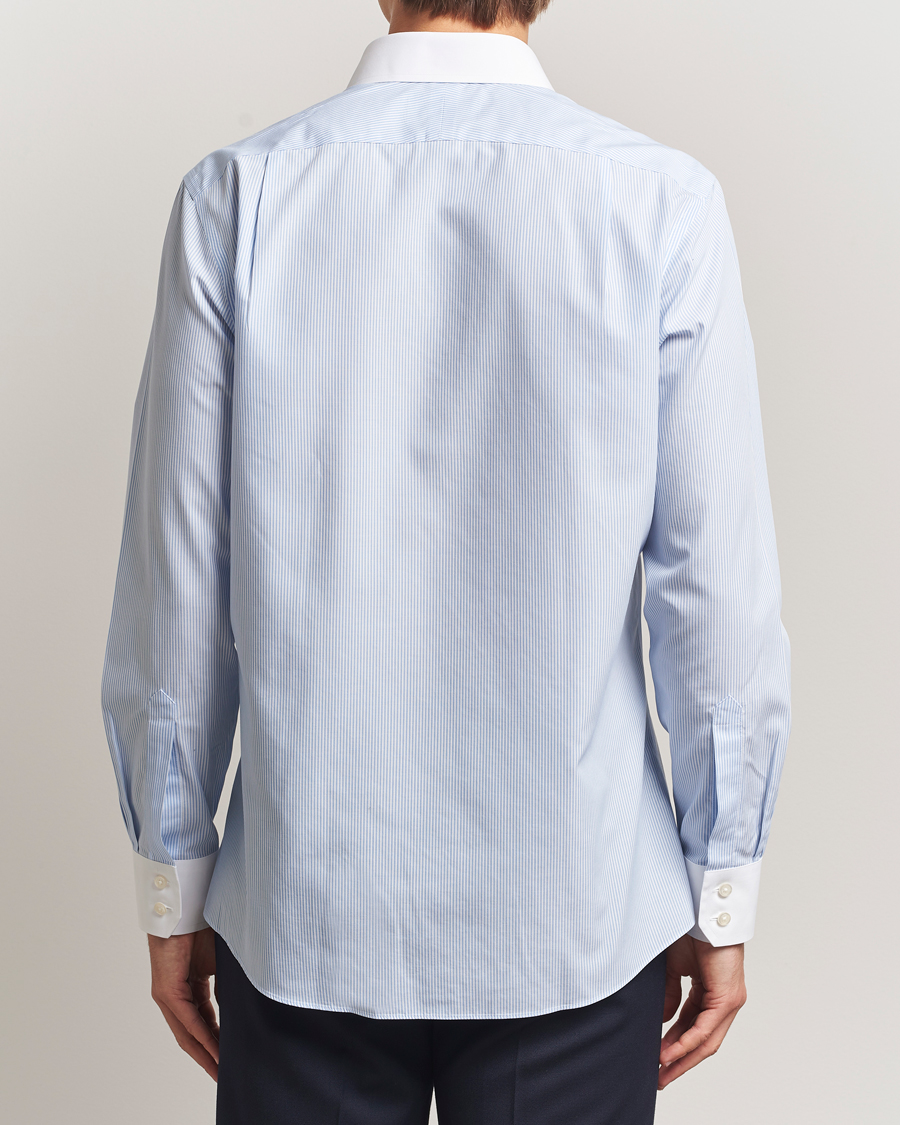 Hombres | Camisas | Charles Tyrwhitt | Slim Fit Non Iron Bengal Stripe Winchester Shirt Sky Blue