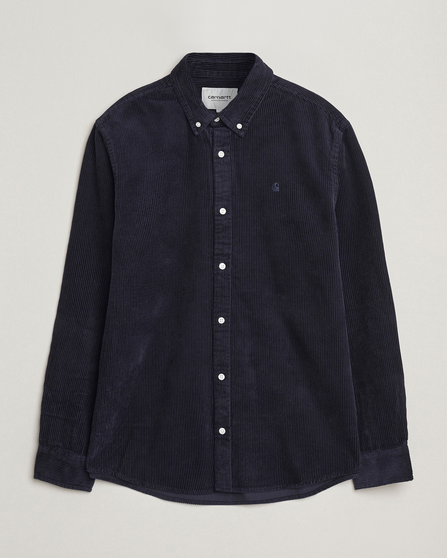 Hombres | Camisas | Carhartt WIP | Madison Cord Shirt Dark Navy