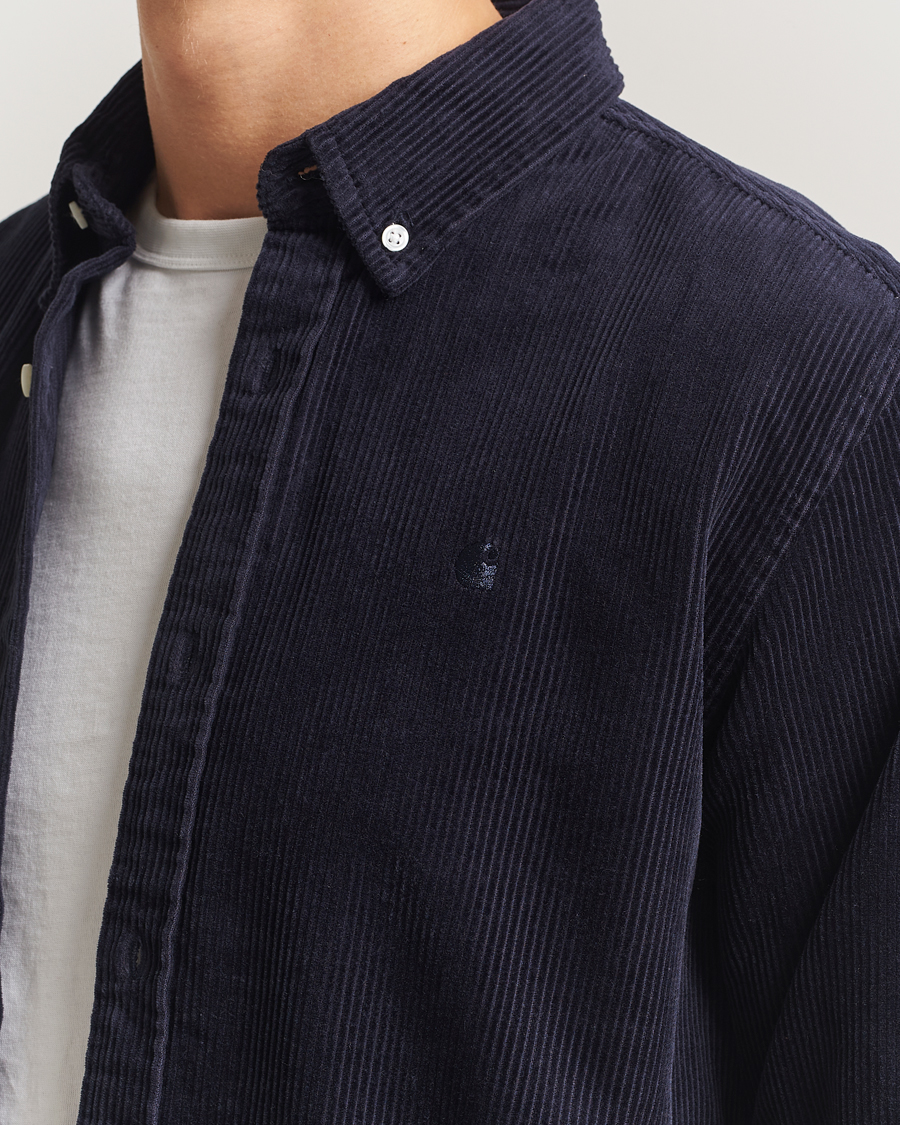 Hombres | Camisas | Carhartt WIP | Madison Cord Shirt Dark Navy