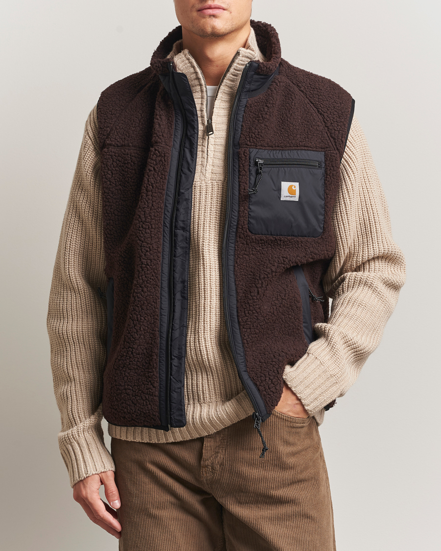 Hombres | Abrigos y chaquetas | Carhartt WIP | Prentis Pile Vest Palisander Brown