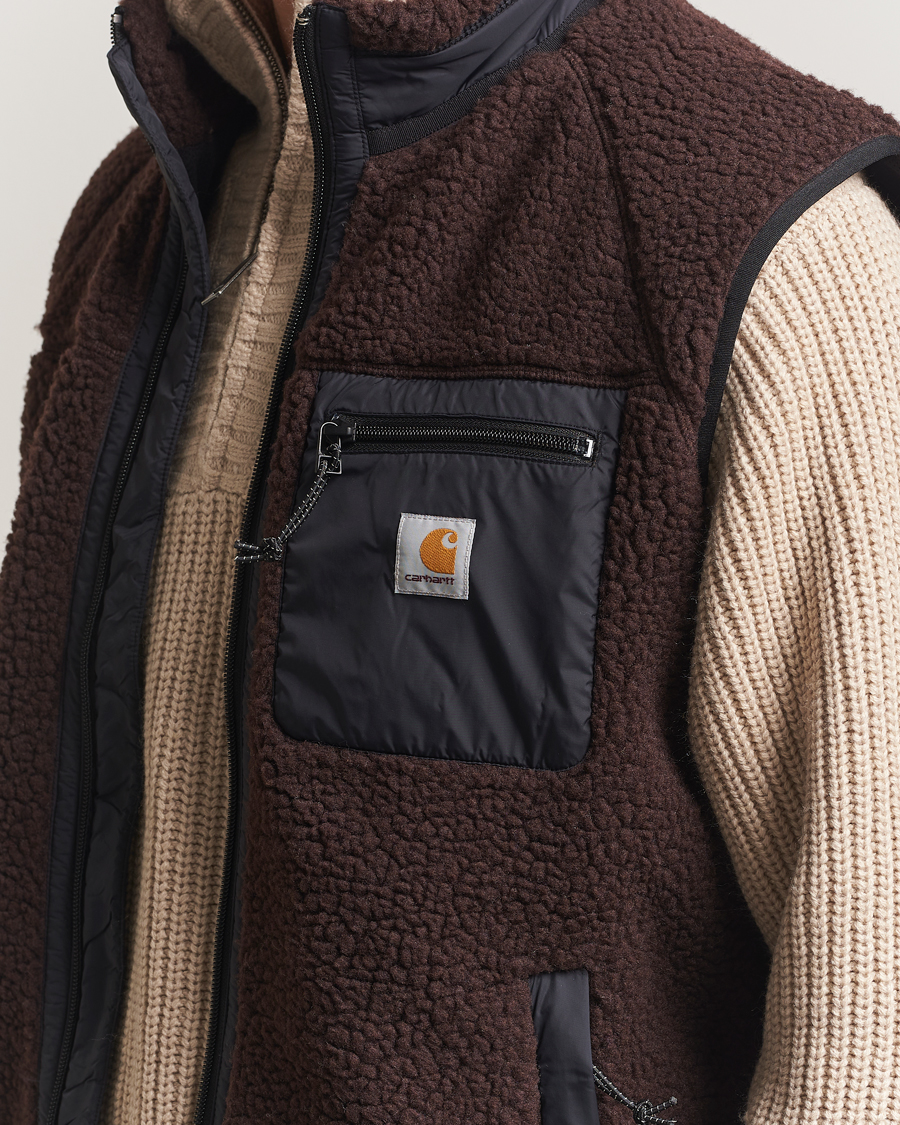 Hombres | Abrigos y chaquetas | Carhartt WIP | Prentis Pile Vest Palisander Brown