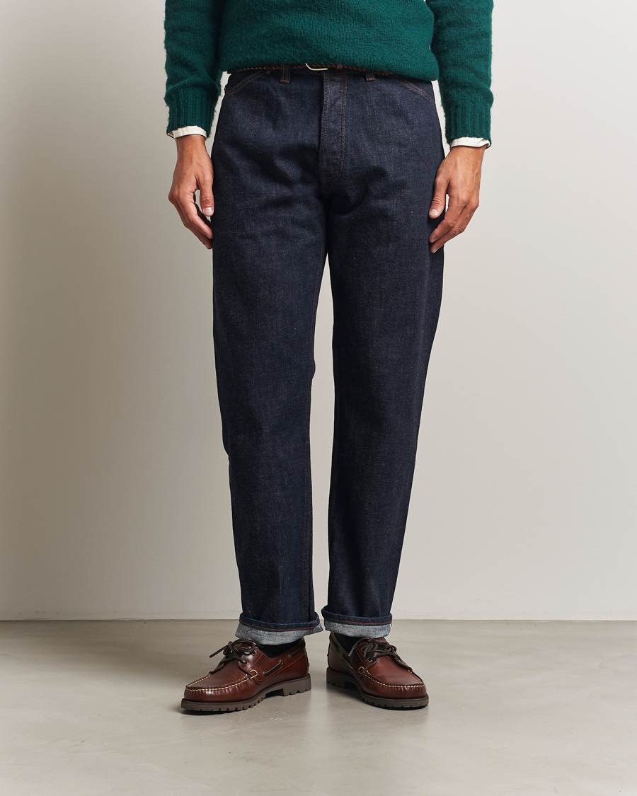 Hombres | Vaqueros | Drake's | 5-Pocket Japanese Selvedge Jeans Indigo