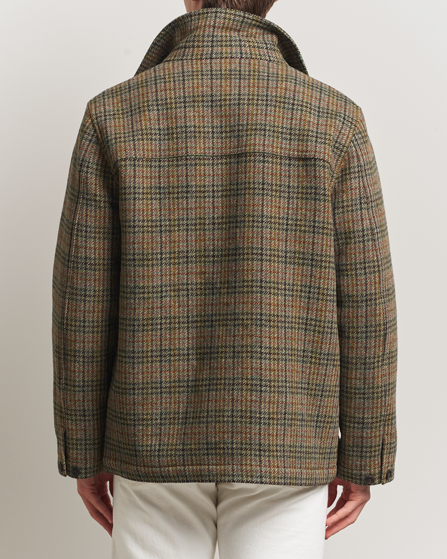 Hombres | Abrigos y chaquetas | Drake's | Check Tweed Donkey Chore Green