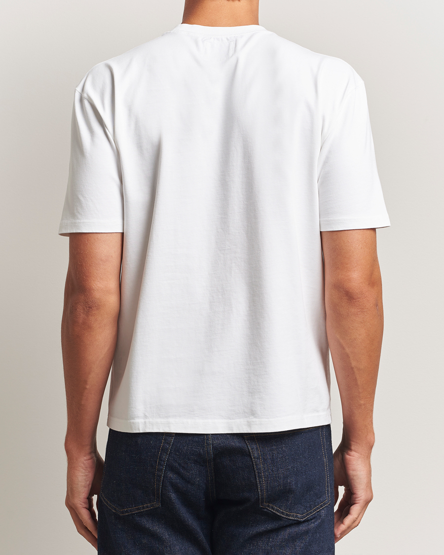 Hombres | Camisetas | Drake's | Graphic Print T-Shirt White