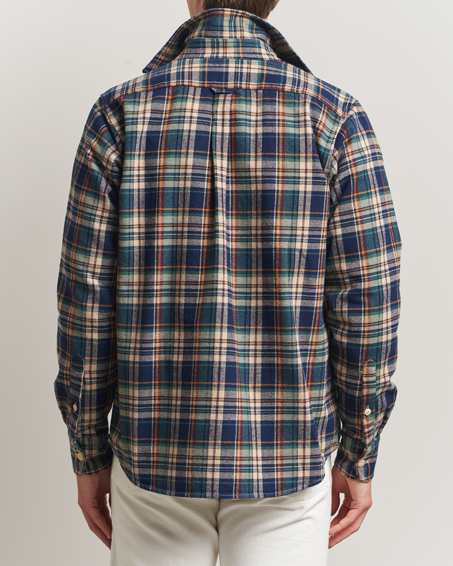 Hombres | Camisas | Drake's | Check Relaxed Block Shirt Multi
