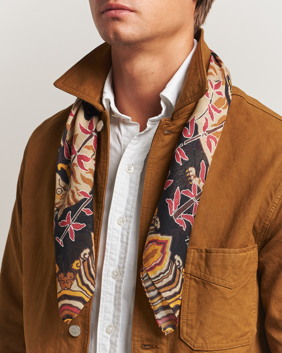 Hombres | Drake's Tiger Bandana Black | Drake's | Tiger Bandana Black