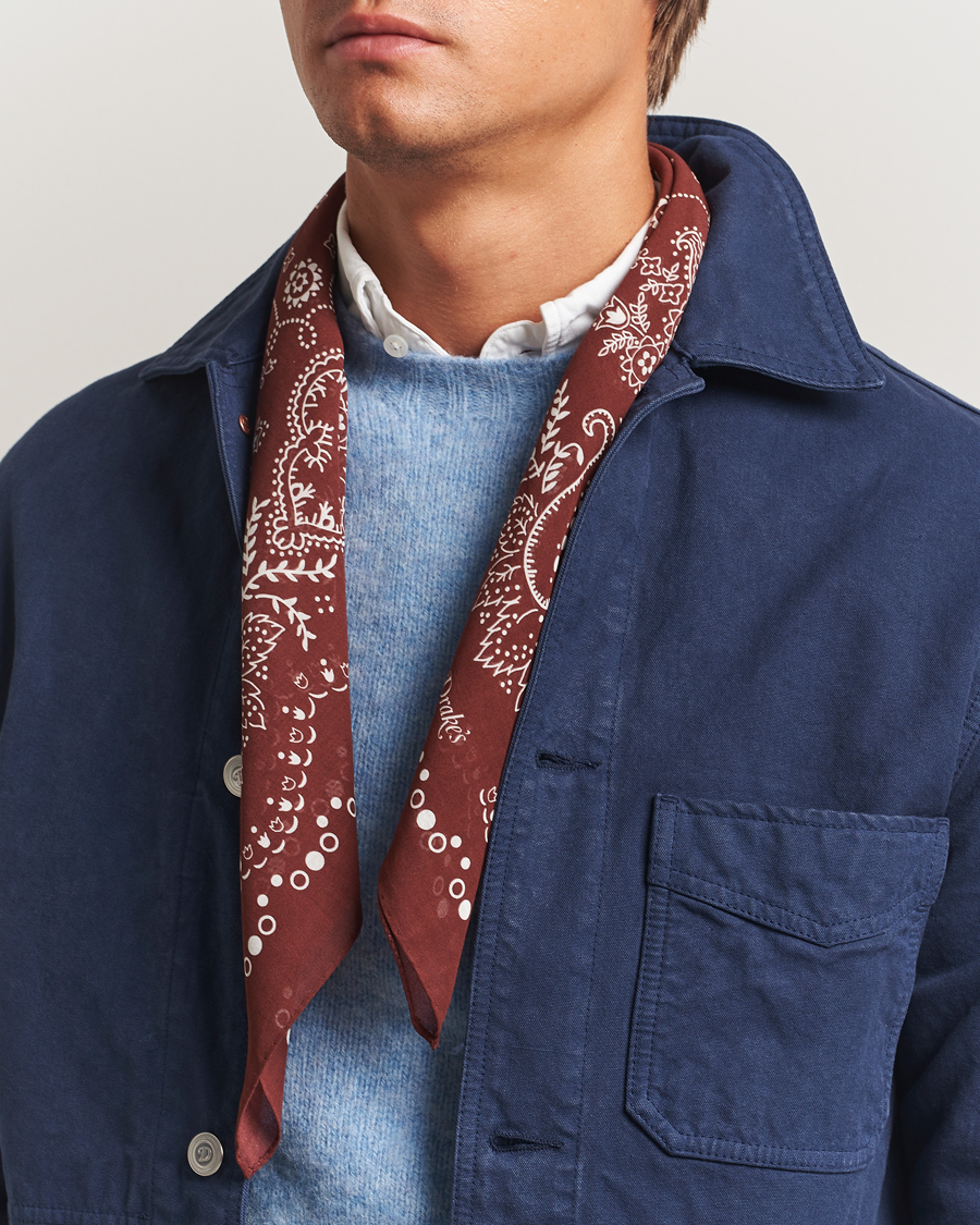 Hombres | Drake's Paisley Bandana Red | Drake's | Paisley Bandana Red