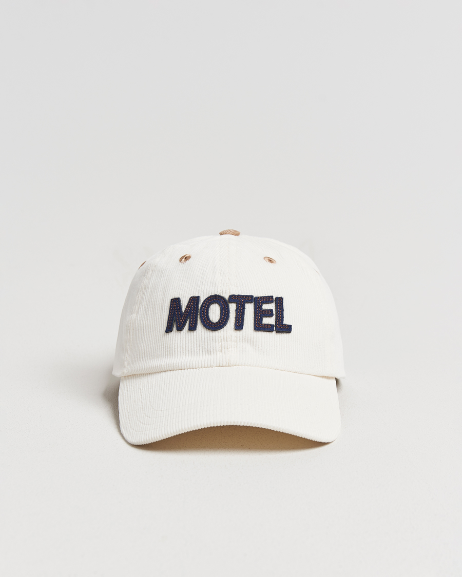 Hombres | Sombreros y gorras | Drake's | Motel Felt Baseball Cap Ecru