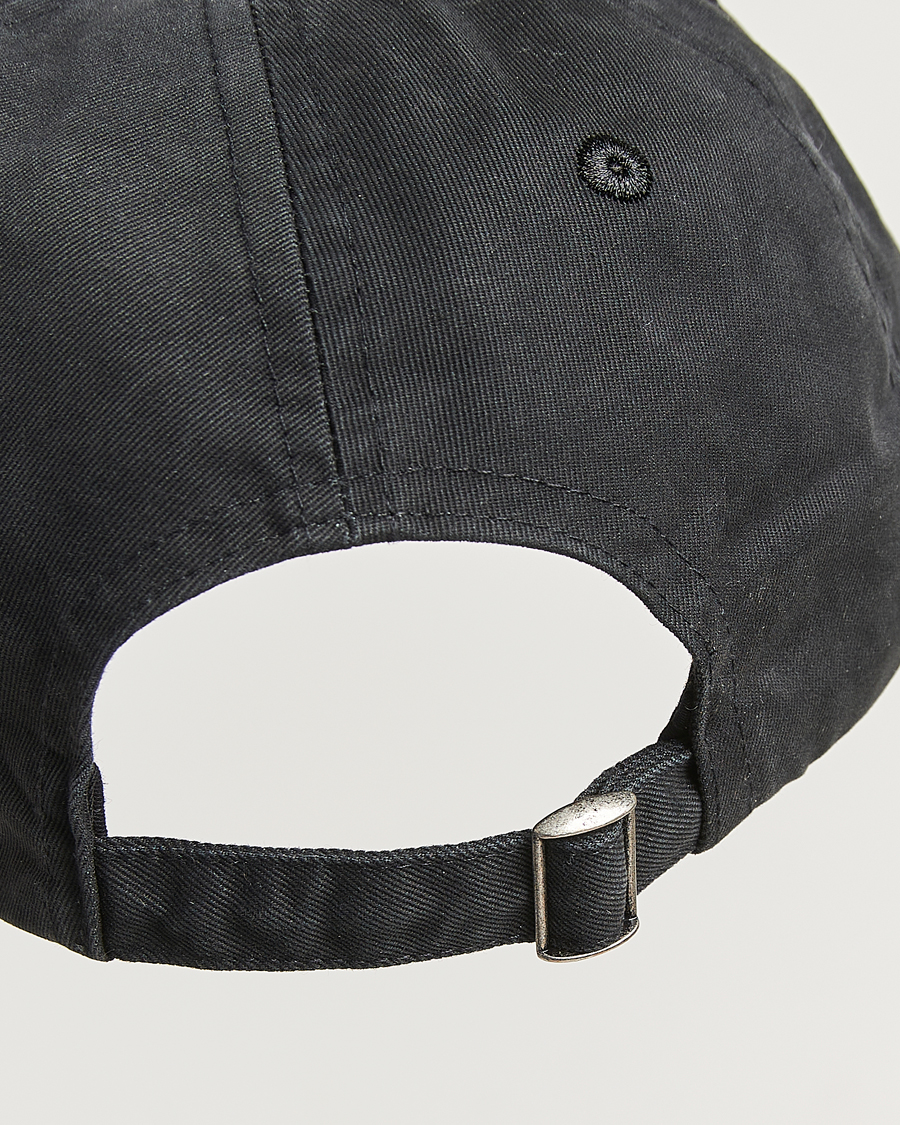 Hombres | Sombreros y gorras | Drake's | Horseshoe Chainstitch Cap Black