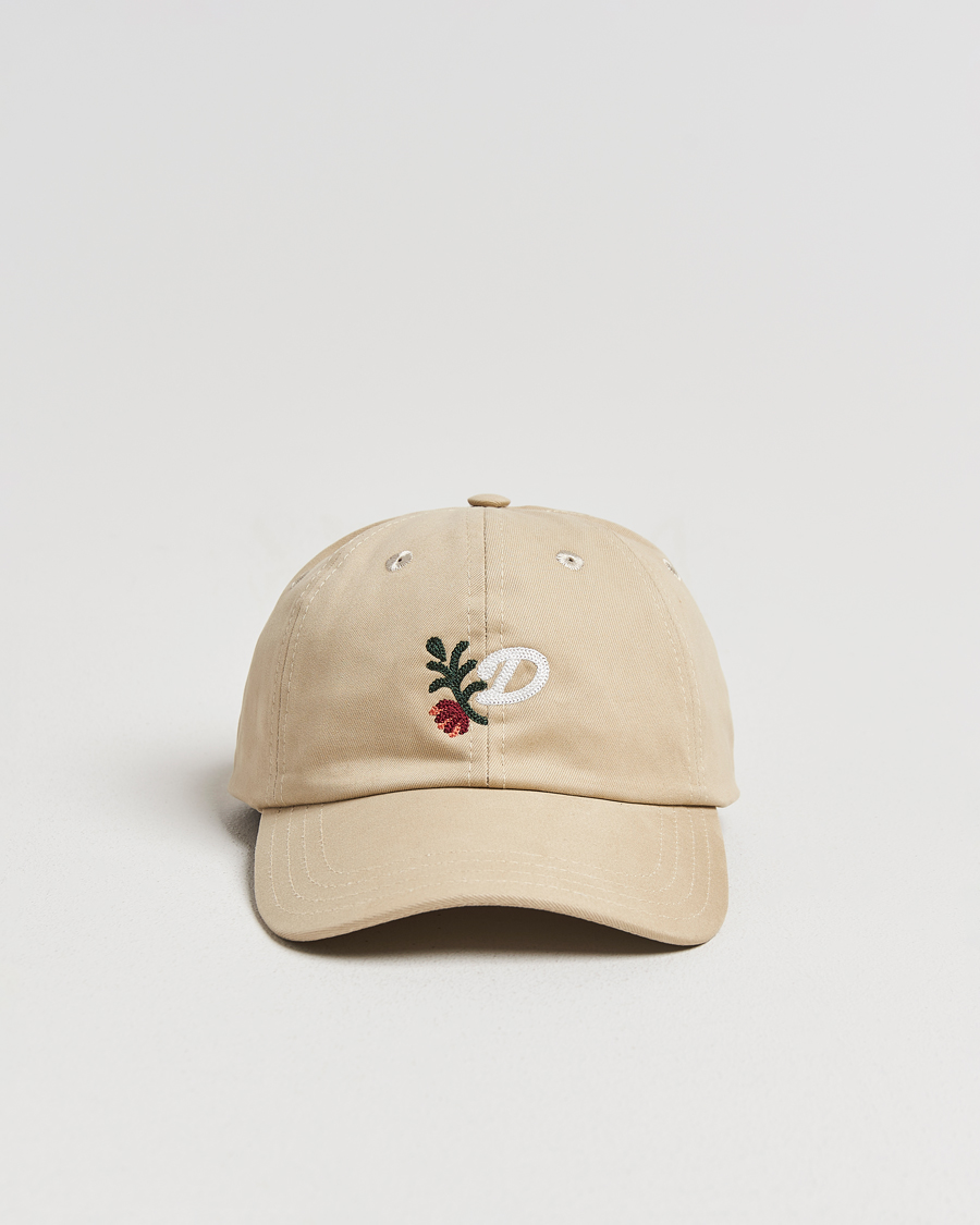 Hombres | Sombreros y gorras | Drake's | D Flower Baseball Cap Sand