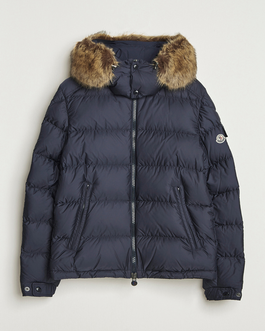 Hombres | Abrigos y chaquetas | Moncler | Maya Faux Fur Jacket Navy