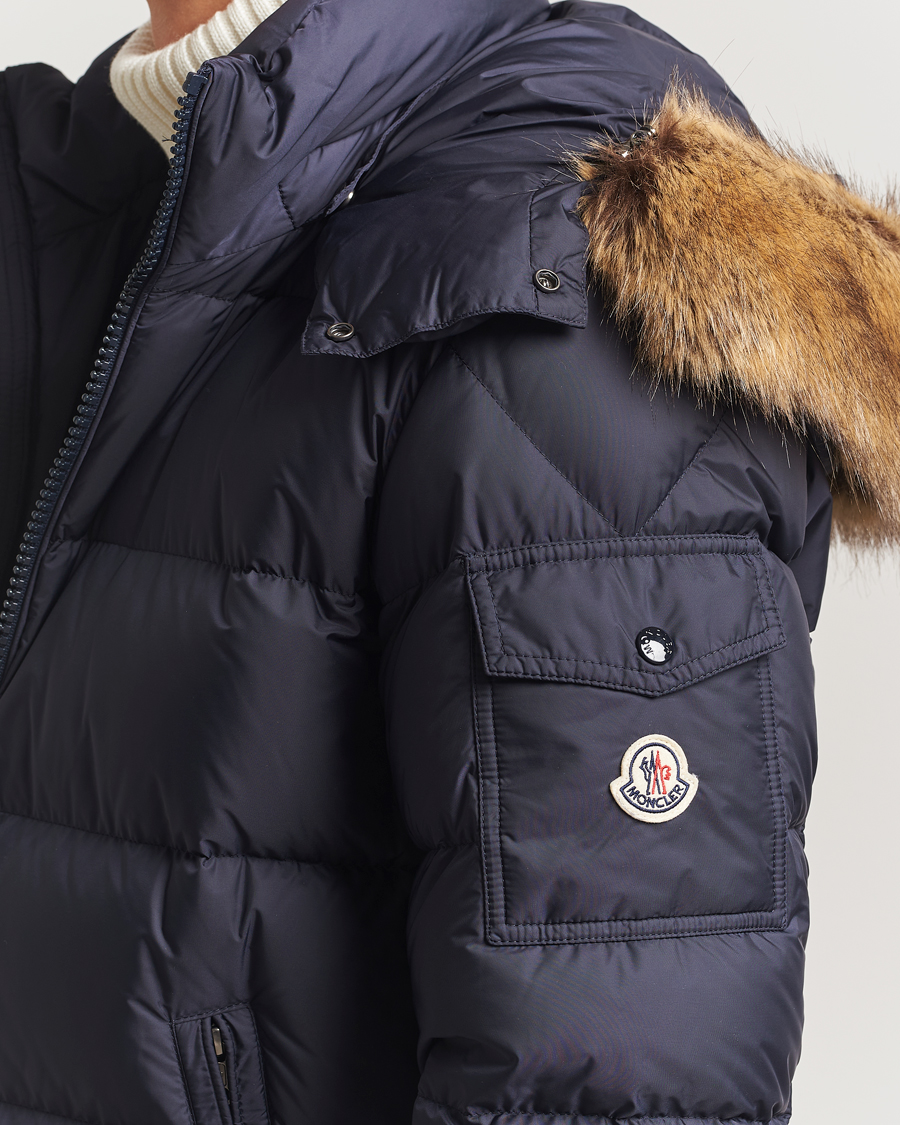 Hombres | Abrigos y chaquetas | Moncler | Maya Faux Fur Jacket Navy